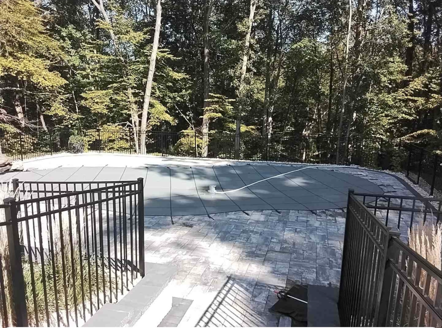 Pool opening — cleaned and prepped pool