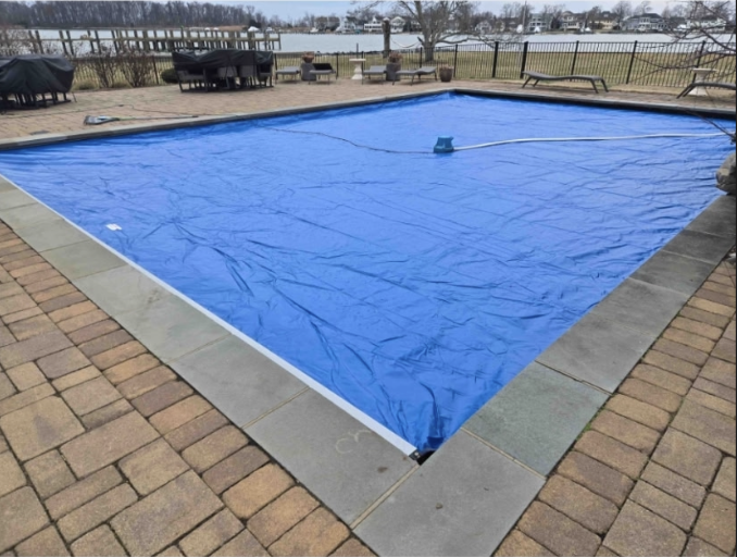 Completed automatic cover installation